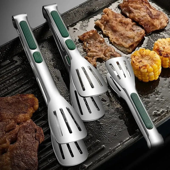 Norvo | HandyTongs – Rutsjefrie rustfritt stål tang for kjøtt, salat og brød