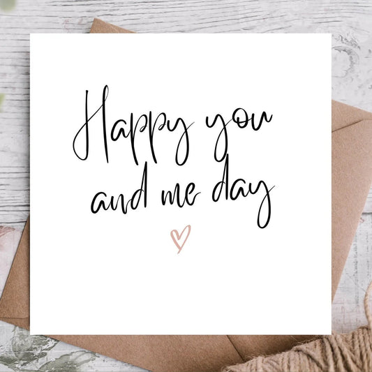 Norvo | Jubilæumskort | Happy You And Me Day
