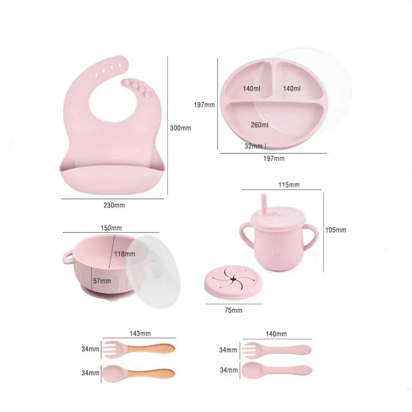 Norvo | Happymeal Set – Fargerike silikonserviser for trygg og uavhengig spising