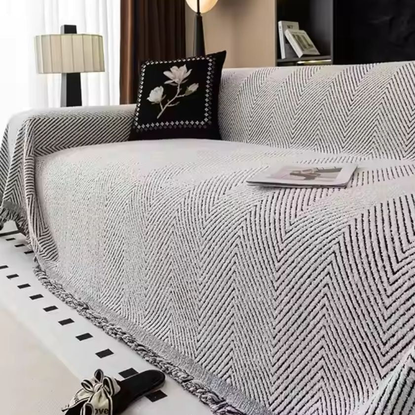 Norvo | Sofa Cover Herringbone Pattern Protective Design
