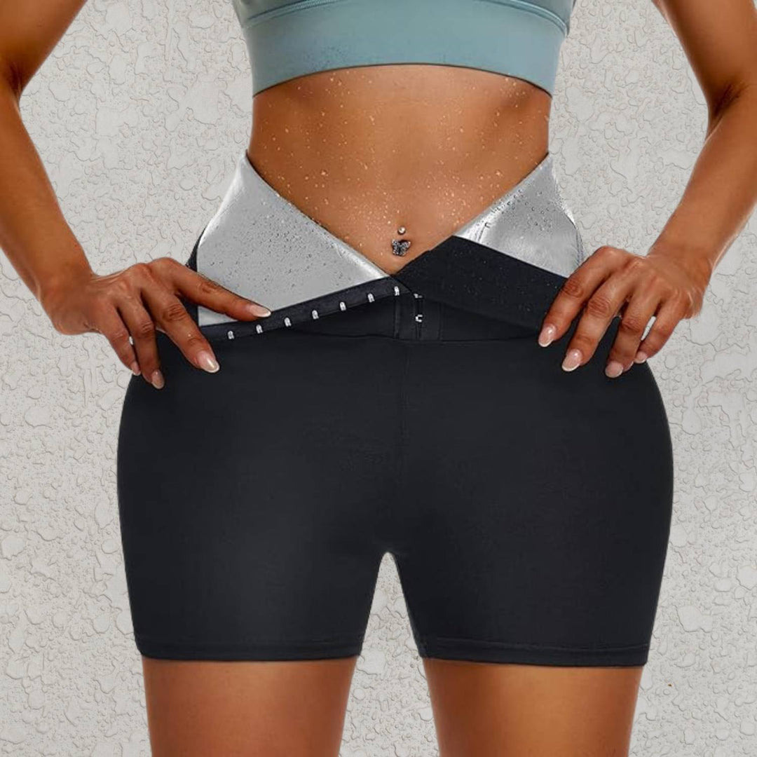 Norvo | SweatFit Midjeformende – Høyt liv Sauna Legging med Midje Trener for Kvinner