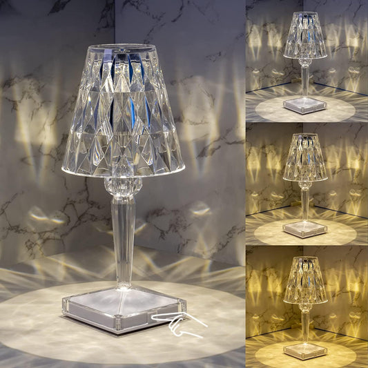Norvo | CrystaLamp - LED Bordlampe laget av Diamantkrystall