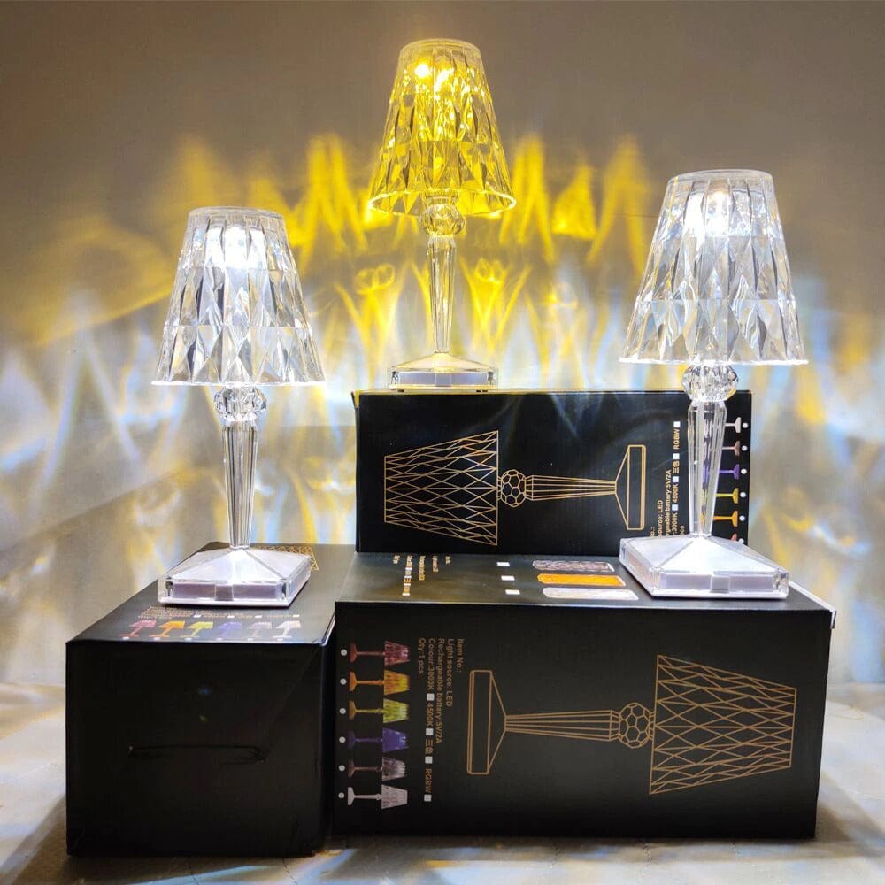 Norvo | CrystaLamp - LED Bordlampe laget av Diamantkrystall