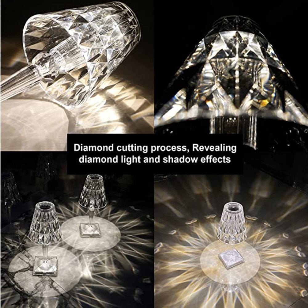 Norvo | CrystaLamp - LED Bordlampe laget av Diamantkrystall