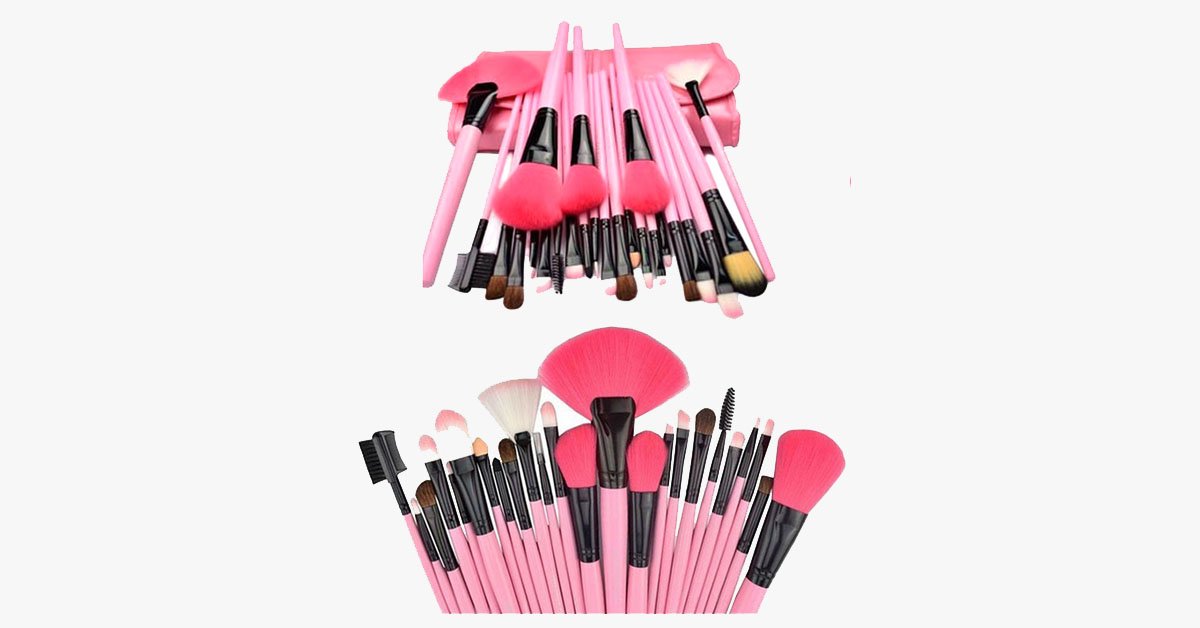 Norvo | 24-deler Pink Glory Penselsett