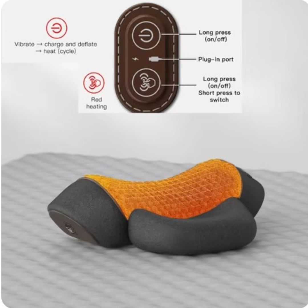 Norvo | NeckEase Ortopedisk Terapipute – Minneskum Nakke & Rygg Støtte for Smertelindring & Bedre Søvn