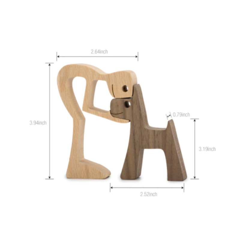 WoodenSculpt – Håndlaget Tre Skulptur for Interiør Norvo