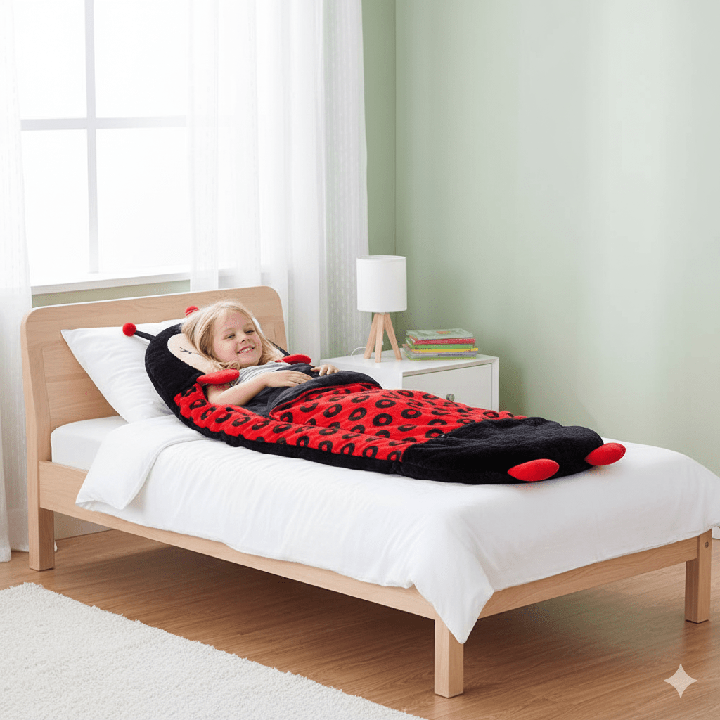 Norvo | HUGSLEEPERS – 2-i-1 Plysjleke & Sovepose for Barn