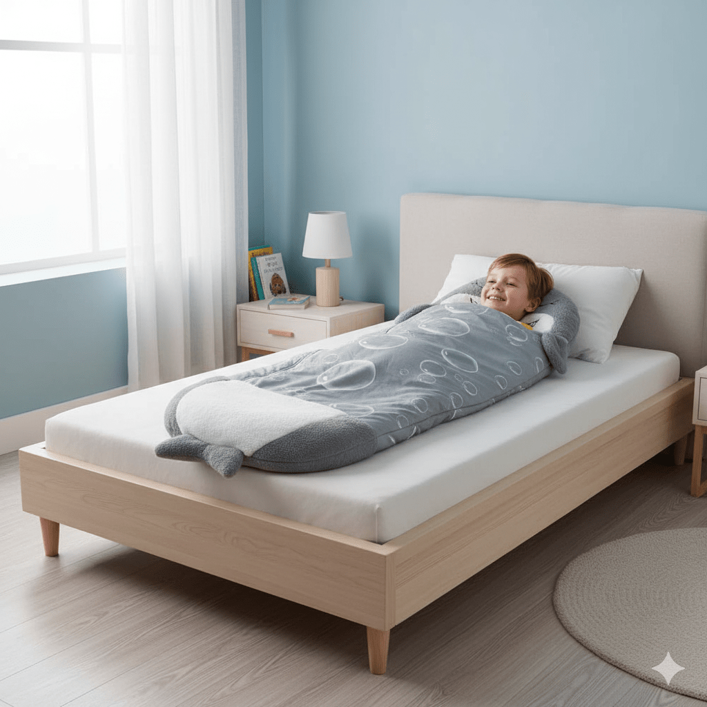 Norvo | HUGSLEEPERS – 2-i-1 Plysjleke & Sovepose for Barn