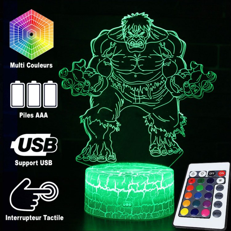 Norvo | 3D Lampe Marvel Hulk