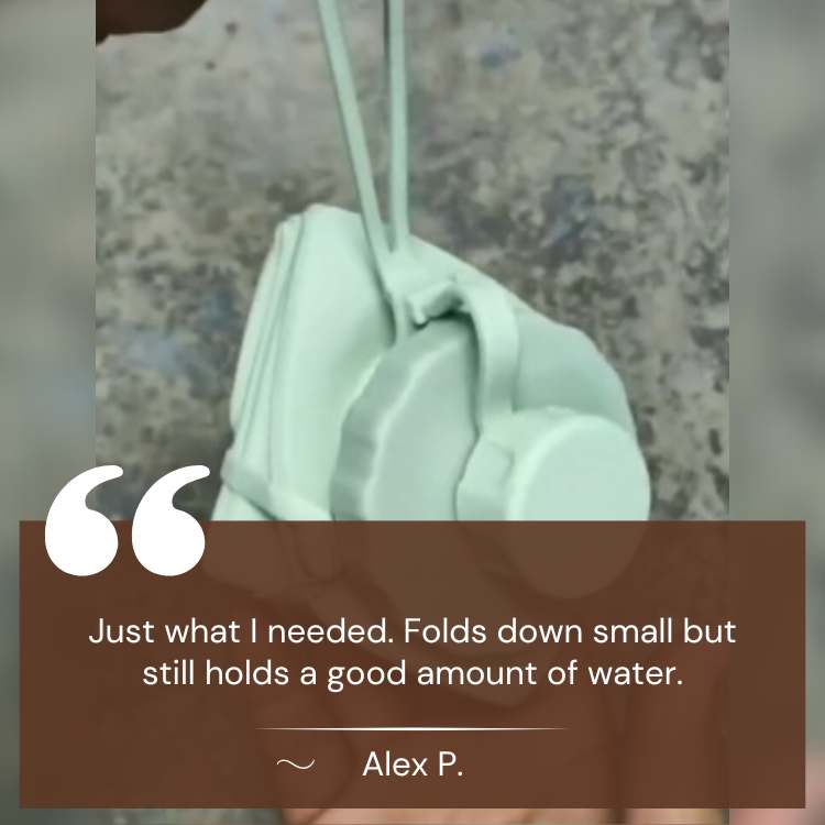 Norvo | Sammenleggbar vannflaske | BPA-fri, lekkasjesikker og miljøvennlig for fotturer, pendling og trening