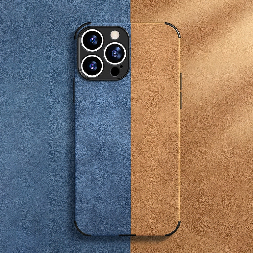 Norvo | Alcantara-look iPhone Deksel – Elegant beskyttelse for enheten din