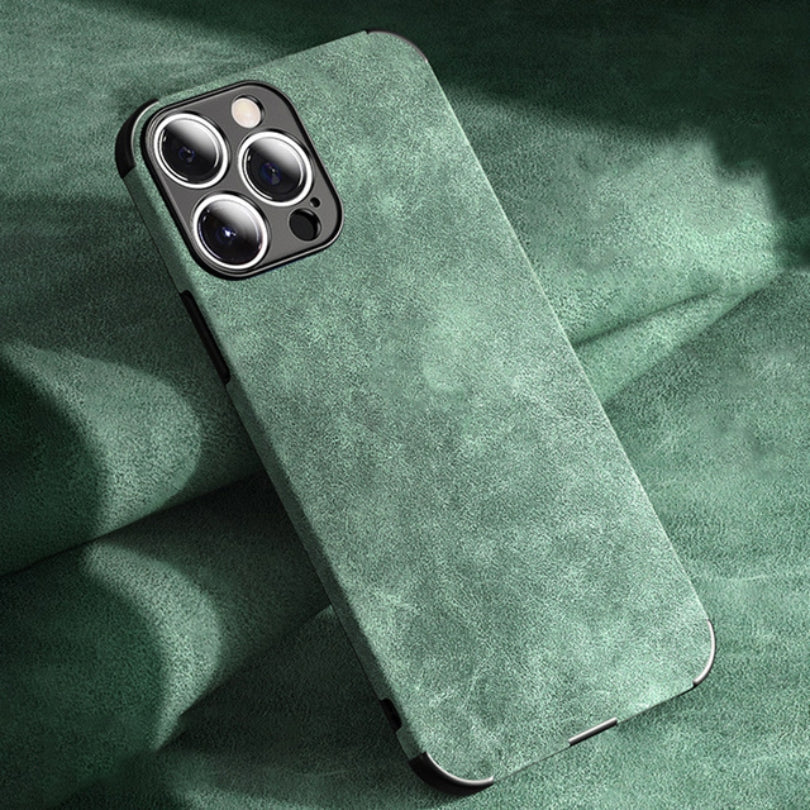 Norvo | Alcantara-look iPhone Deksel – Elegant beskyttelse for enheten din