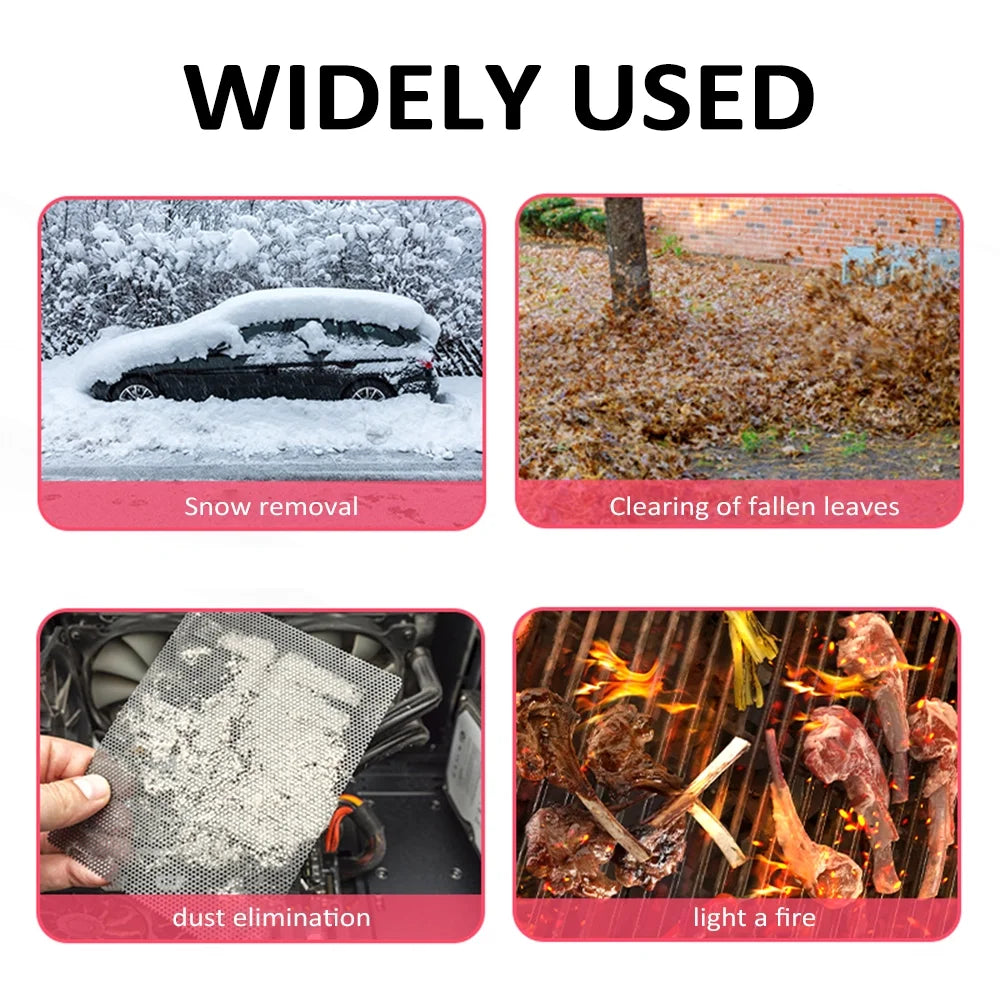 Norvo | AirBlast Pro Høyttrykk Luftblåser – Kraftig Trådløs Rengjøringsverktøy for Bil, Hjem og Hage