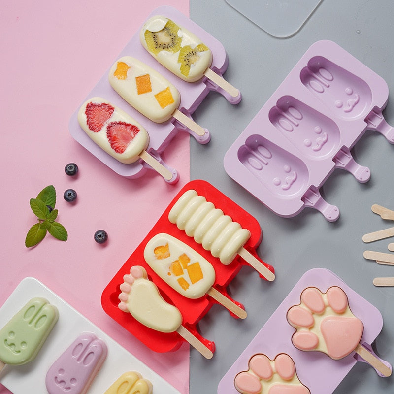 Iskremform Popsicleformer med lokk DIY Hjemmelaget Is Lollyform | Norvo