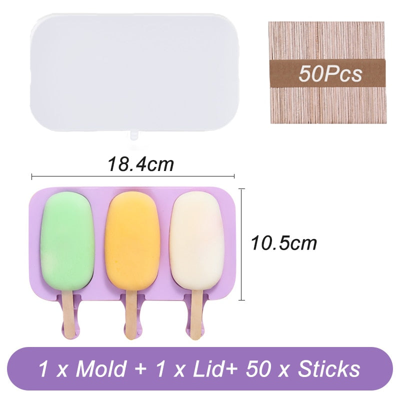 Iskremform Popsicleformer med lokk DIY Hjemmelaget Is Lollyform | Norvo