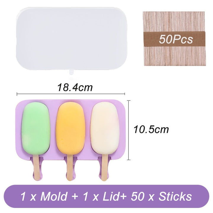 Iskremform Popsicleformer med lokk DIY Hjemmelaget Is Lollyform | Norvo