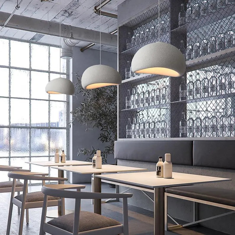 Norvo | LED Pendellampe - Nordisk Wabi Sabi Design - Justerbar Belysningsarmatur for Hjemmedekorasjon & Moderne Interiører