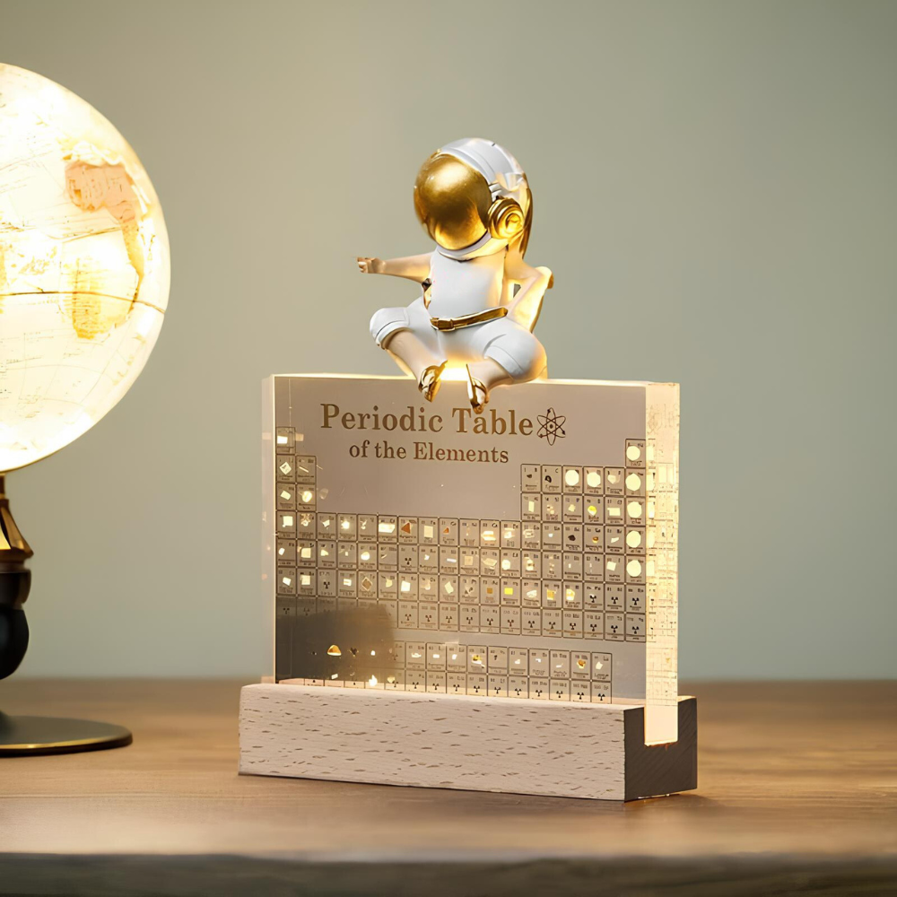 Norvo | Belyst Periodesystem med Ekte Elementer - Elementa