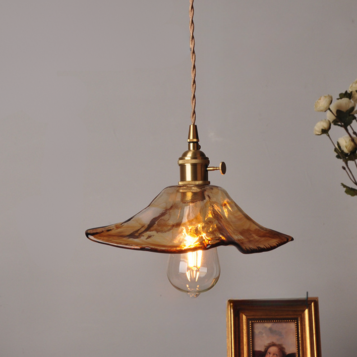 Norvo | Pendant Light Vintage Glass Ceiling Fixture Dining Room Lighting