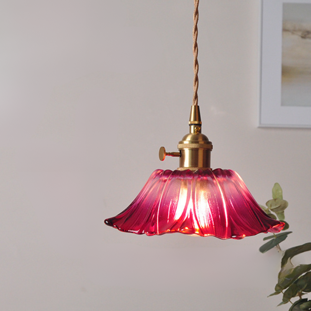 Norvo | Pendant Light Vintage Glass Ceiling Fixture Dining Room Lighting