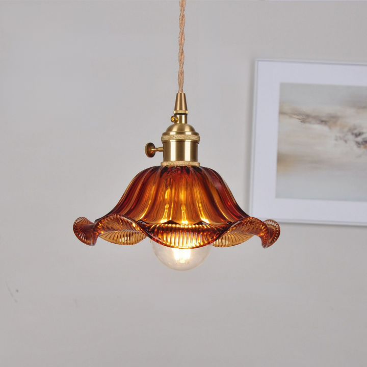 Norvo | Pendant Light Vintage Glass Ceiling Fixture Dining Room Lighting