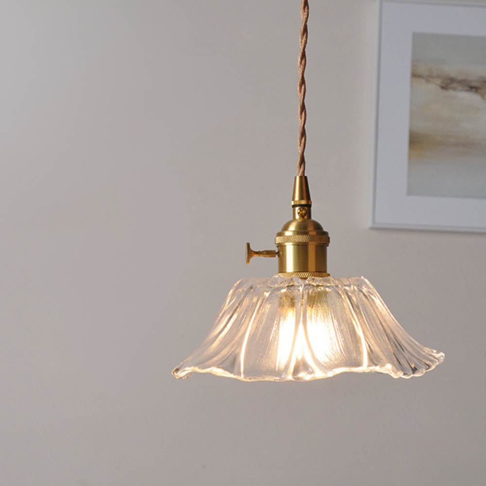 Norvo | Pendant Light Vintage Glass Ceiling Fixture Dining Room Lighting