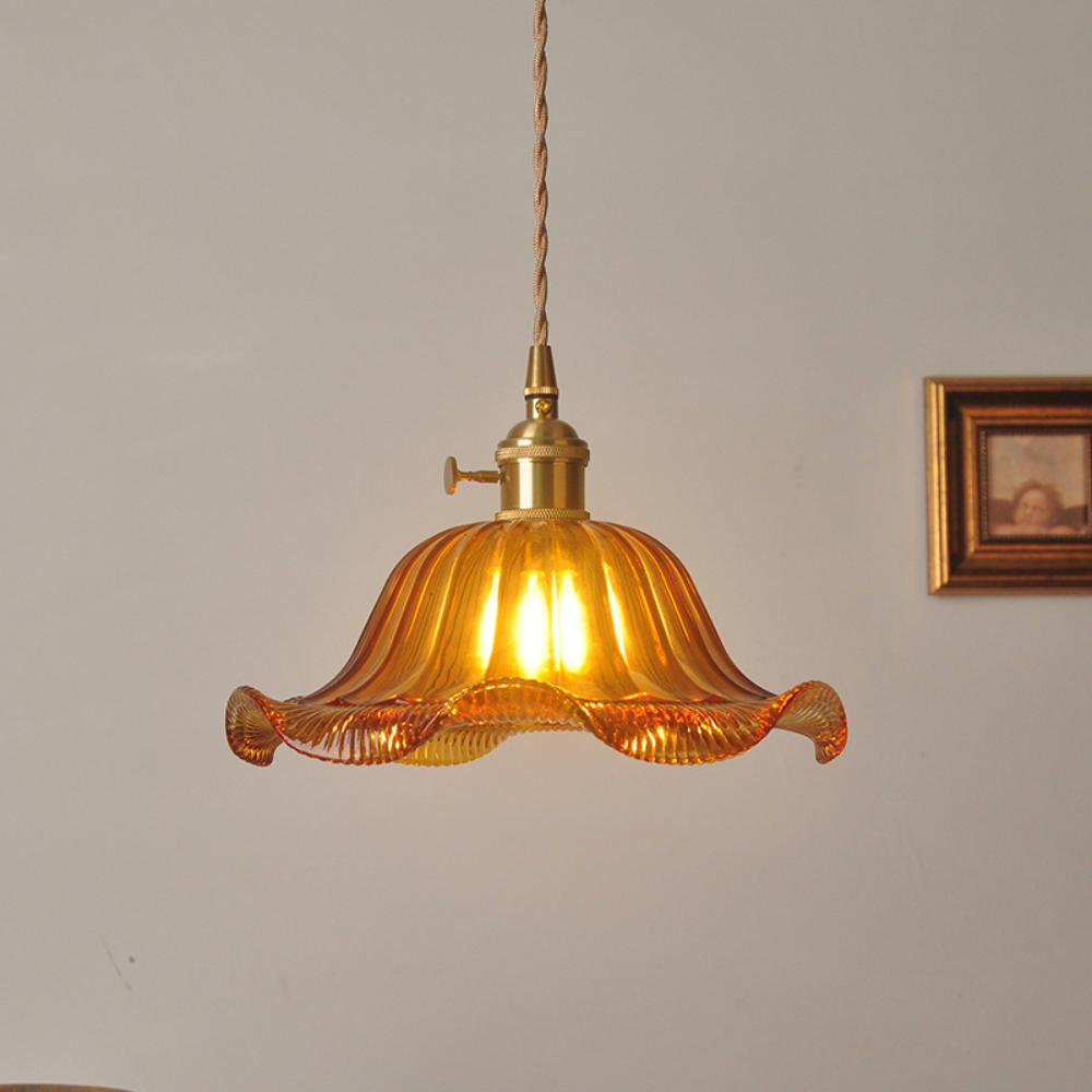 Norvo | Pendant Light Vintage Glass Ceiling Fixture Dining Room Lighting