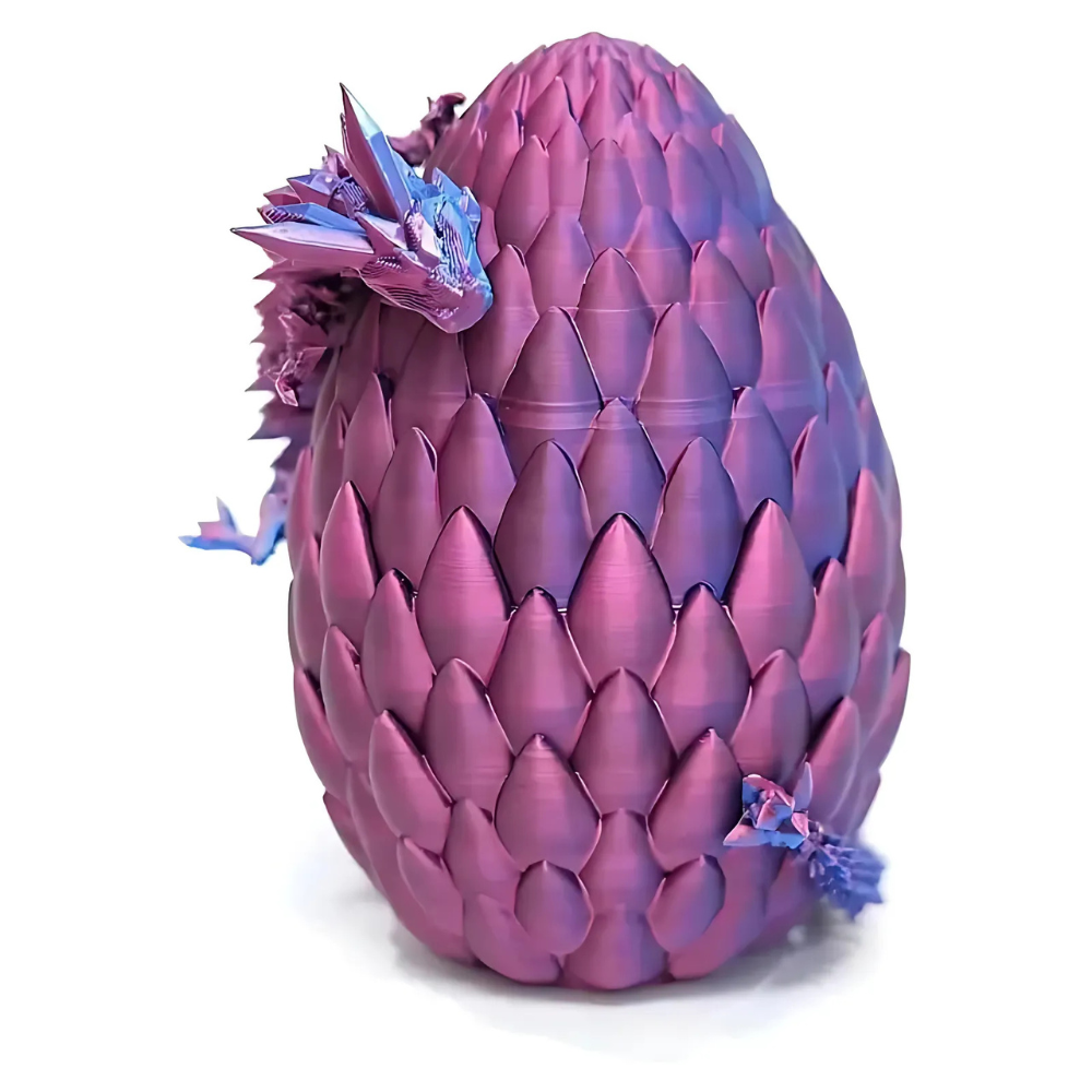Norvo | Drageegg Krystall Figur 3D Printet Leketøy