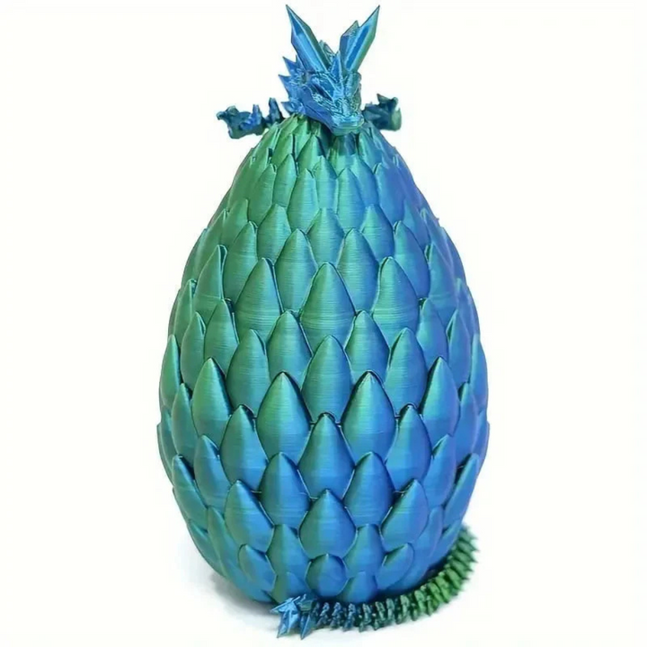 Norvo | Drageegg Krystall Figur 3D Printet Leketøy