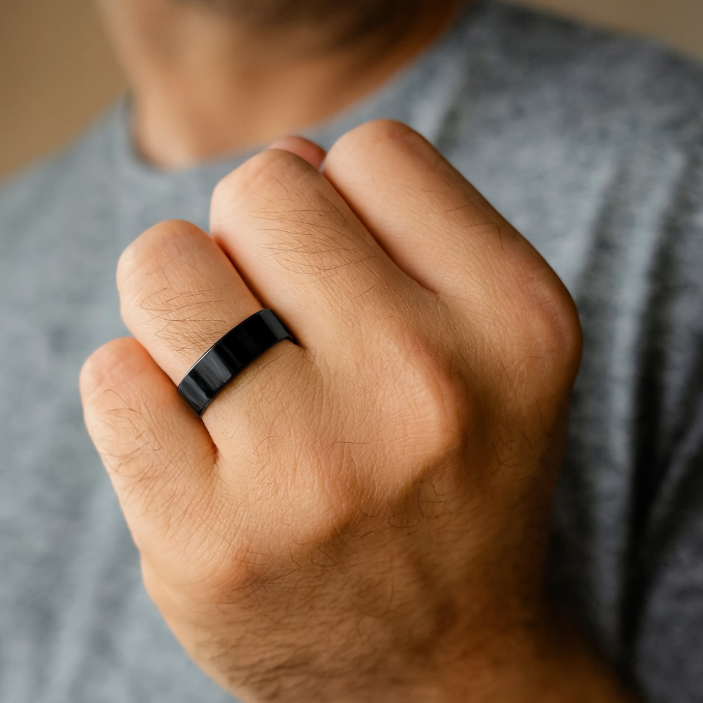 Norvo | Magnetisk Terapi Rustfritt Stål Helbredende Ring