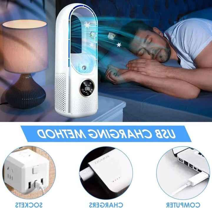 Norvo | Blade-Free Stille Bærbar Klimaanlegg