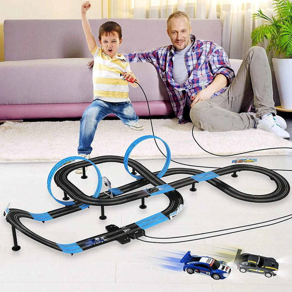 Norvo | Barne Elektrisk Hastighetsbil Zoom Slot Banespill Sett