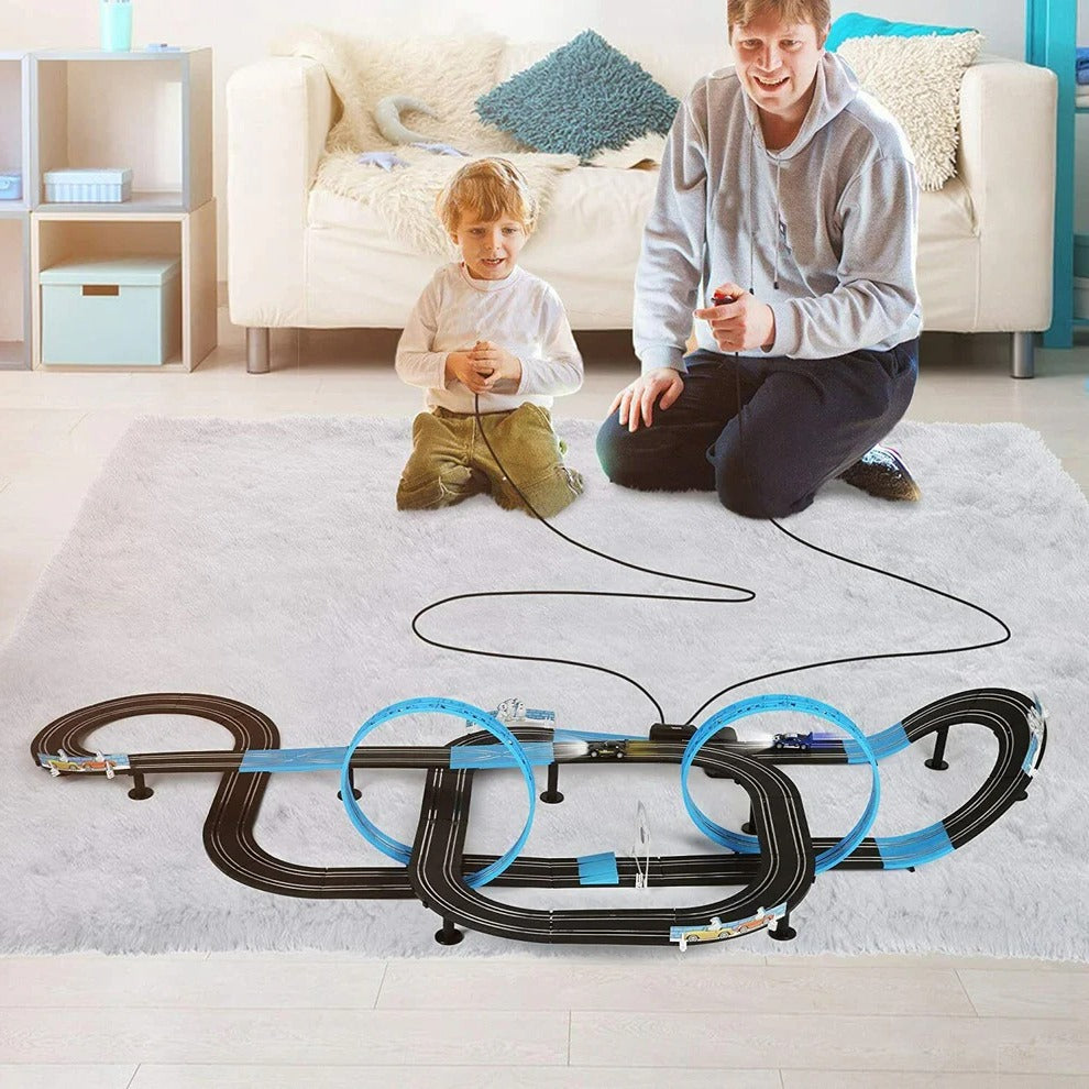 Norvo | Barne Elektrisk Hastighetsbil Zoom Slot Banespill Sett