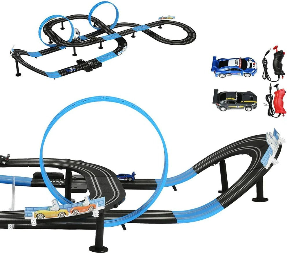 Norvo | Barne Elektrisk Hastighetsbil Zoom Slot Banespill Sett