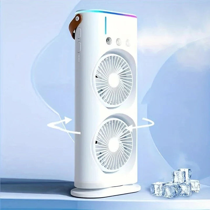 Norvo | Dobbel Hode Bærbar Air Conditioner Vifte