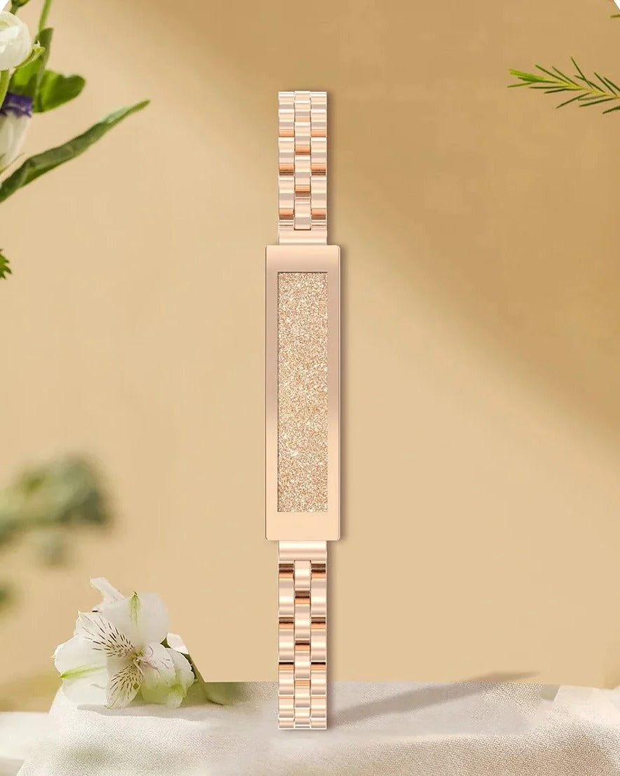 Norvo | Kvinners smart armbånd, kjede stil fitness tracker med hjertefrekvens, søvn og aktivitetsmonitorering