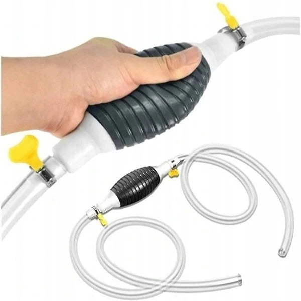 Norvo | Manuell overføringspumpe, hånddrevet væskepumpe med fleksibel slange for drivstoff, olje og vann