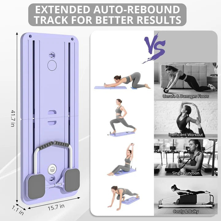 Norvo | HomeStudio Pilates Reformer Board med motstandsbånd
