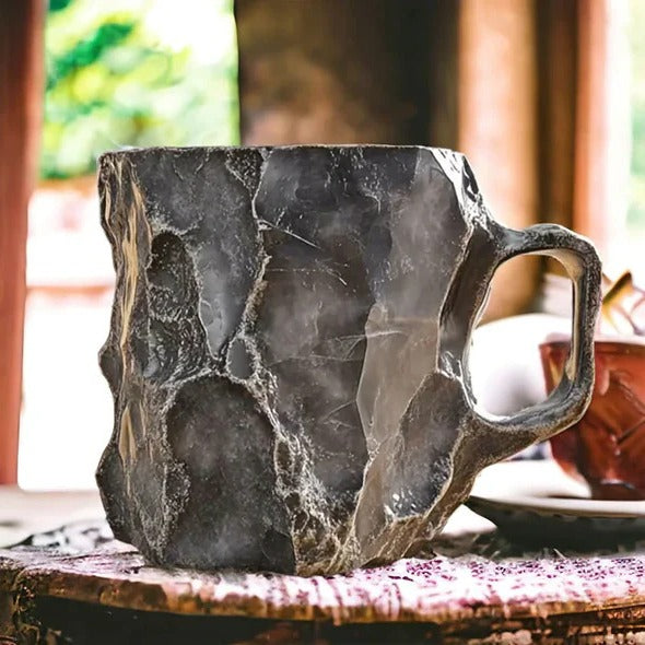 Norvo | Facettert Mineral Krystall Kaffe Mugge – Elegant Glass Kop