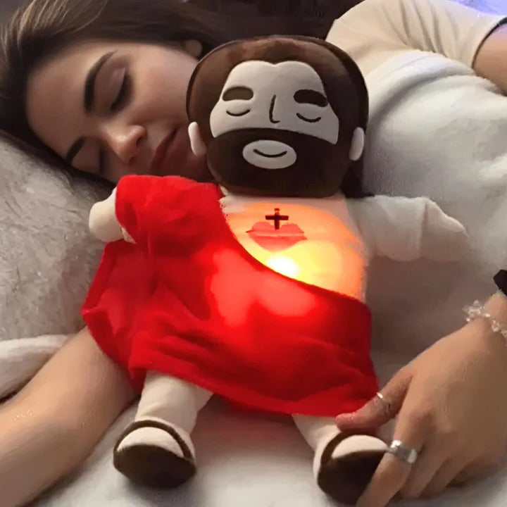Norvo | Jesus Plush Comfort Doll – Beroligende rytmisk puste leketøy