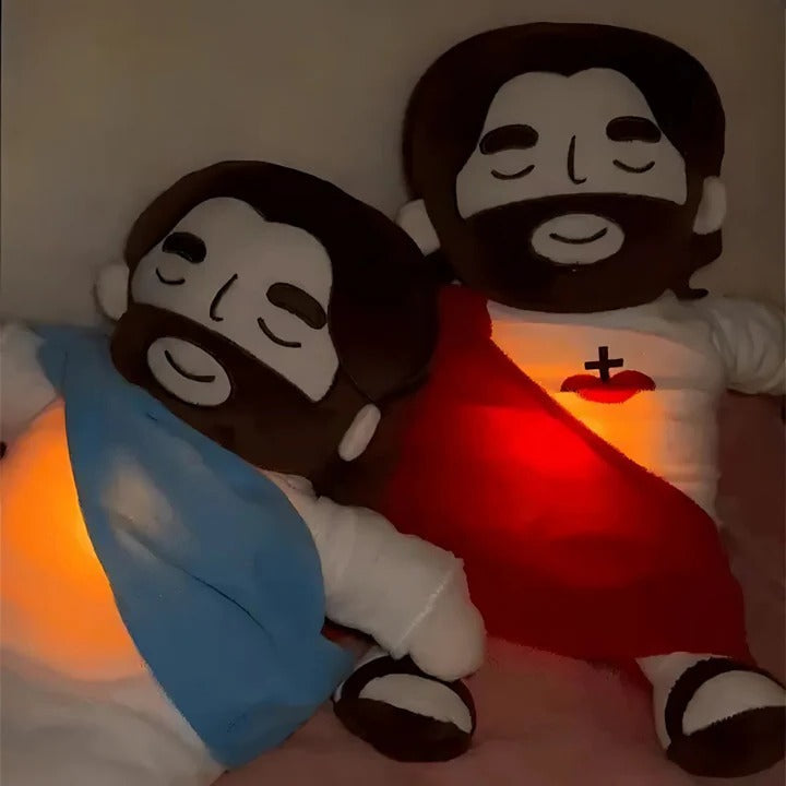 Norvo | Jesus Plush Comfort Doll – Beroligende rytmisk puste leketøy