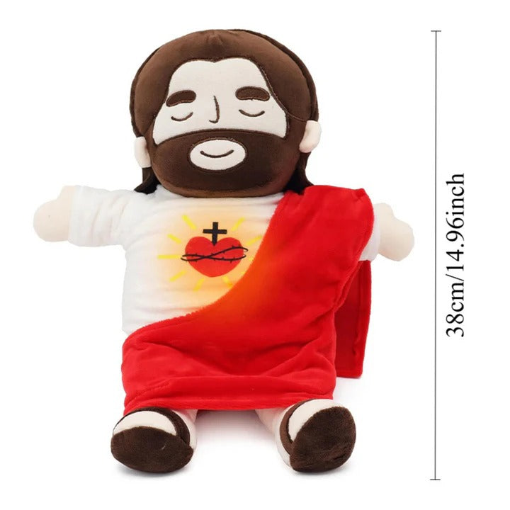 Norvo | Jesus Plush Comfort Doll – Beroligende rytmisk puste leketøy