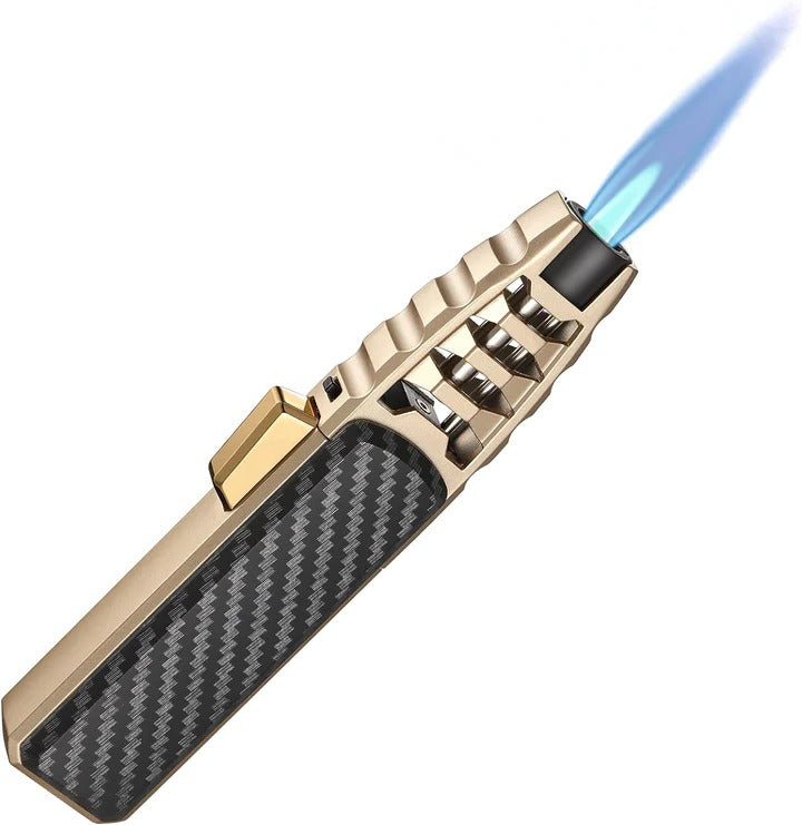 Norvo | Justerbar Flamme Lighter – Blå Flamme for Kjøkken & Utendørsbruk