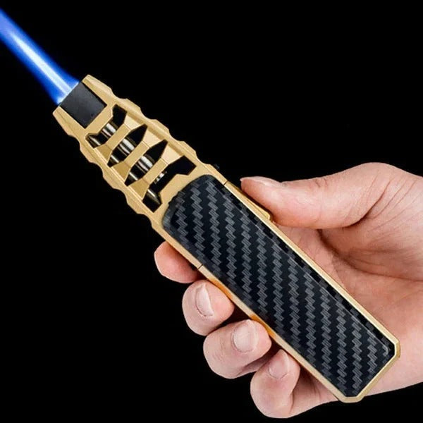 Norvo | Justerbar Flamme Lighter – Blå Flamme for Kjøkken & Utendørsbruk