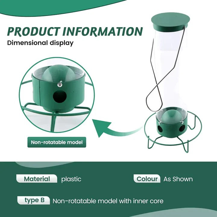 Norvo | Holdbar metall fuglemater med burdesign for å avskrekke ekorn