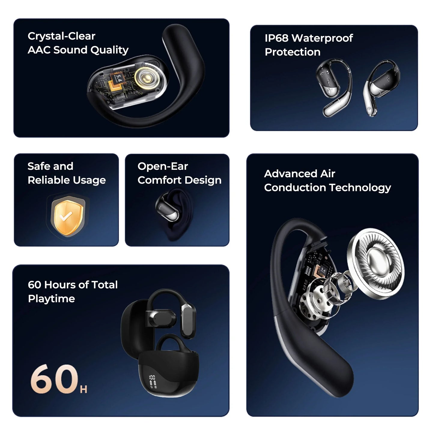 Norvo | Smart AI Oversettelse Ørepropper – 144 Språk Oversetter