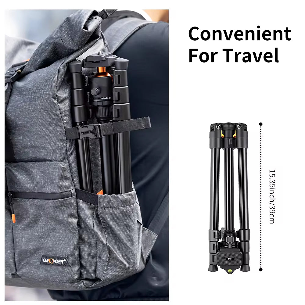 Norvo | Kamera Stativ – Lett Stativ for Telefon og Kamera, 187cm/73.6in, Fantastisk Reisestativ