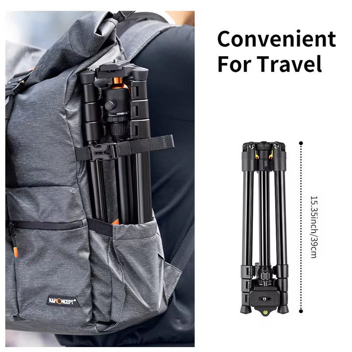 Norvo | Kamera Stativ – Lett Stativ for Telefon og Kamera, 187cm/73.6in, Fantastisk Reisestativ