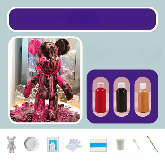 Norvo | Dekorativ Håndmalt Bjørndukke